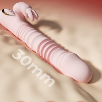 Hot‑selling Silicone Telescoping Vibrator with High‑Frequency Vibration