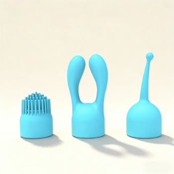 Silent Multi-Speed Vibrator with 3 Replaceable Heads Women Adult Toy