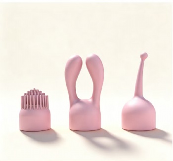 Silent Multi-Speed Vibrator with 3 Replaceable Heads Women Adult Toy